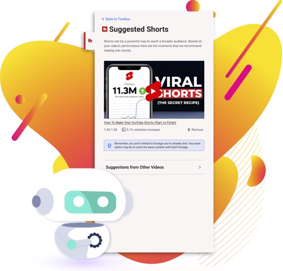 Suggested shorts YouTube ai tool